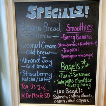 Drift Cafe - Coffee & Tea Near Me - Pacific Beach, California