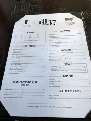 Menu photo 5 1837 Bar & Brasserie Dublin, D Menu photo 5 1837 Bar & Brasserie Dublin, D