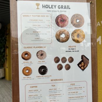 Holey Grail Donuts - Menu - Donuts Near Me - Long Beach, California Holey Grail Donuts - Menu - Donuts Near Me - Long Beach, California