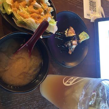 Niku Sushi - Miso soup, Unagi, side salad, Arnold Palmer. - Sushi Bars Near Me - Anaheim, California