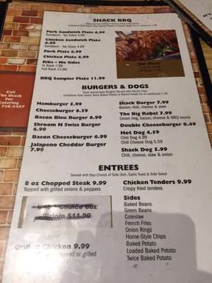 Menu photo 2 The Shack Kingsport, TN Menu photo 2 The Shack Kingsport, TN
