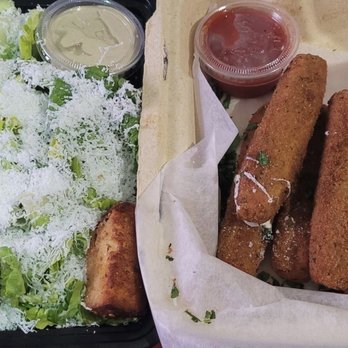 Parm - CAESAR SALAD (left) & MOZZ STICKS (right) - Italian Near Me - New York, New York
