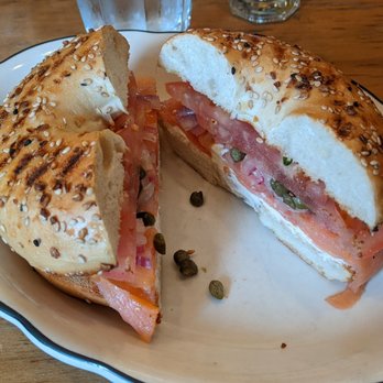 Zaca Cafe - Everything bagel with the works - Coffee & Tea Near Me - Brooklyn, New York
