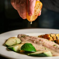 Cafe ML - Whitefish with Stuffed Squash