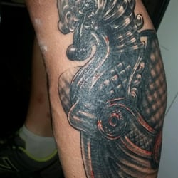 Dark Horse Tattoo - Custom work done by Bradley Helmholz. Very impressed. Turned out better than I could have imagined.