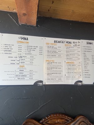 Menu photo 3 Tacos La Mina Leadville, CO