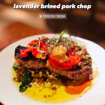 Foreign Cinema - Maple Brined Pork Chop - would recommend * Food IG: @eat_with_lily - Breakfast & Brunch Near Me - San Francisco, California Foreign Cinema - Maple Brined Pork Chop - would recommend * Food IG: @eat_with_lily - Breakfast & Brunch Near Me - San Francisco, California