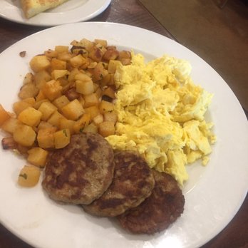 Brunch Cafe-Roselle - Hubby's meal. He had no complaints (he combined sides -which was super smart ) - Breakfast & Brunch Near Me - Roselle, Illinois