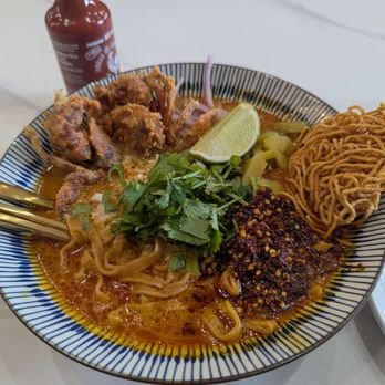Kinaree Eatery - Khao Soi with Soft Shell Crab ($29) - Breakfast & Brunch Near Me - Irvine, California
