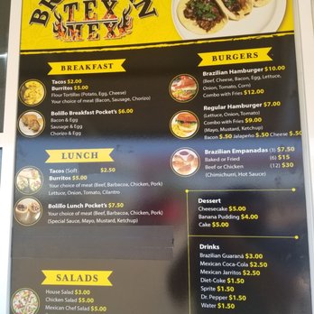 Brazilian Tex-Mex - Menu - Food Trucks Near Me - Watauga, Texas Brazilian Tex-Mex - Menu - Food Trucks Near Me - Watauga, Texas