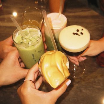 Flora - Regular and strawberry, Matcha latte, dalgona coffee, espresso martini - Breakfast & Brunch Near Me - San Diego, California