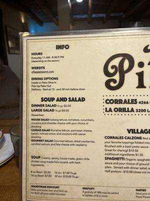 Menu photo 4 Village Pizza Corrales, NM