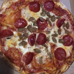 Pepperoni and sausage pizza Pepperoni and sausage pizza