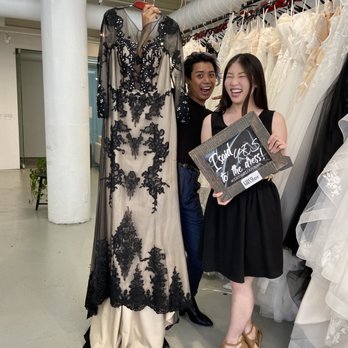 Cocomelody - Albert and I faking like I chose a black dress - Bridal Near Me - Los Angeles, California Cocomelody - Albert and I faking like I chose a black dress - Bridal Near Me - Los Angeles, California