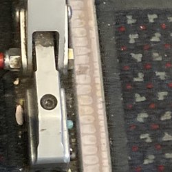 American Airlines - The floor where you have to place your bags