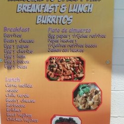 Olvera's One Stop - Menu Board