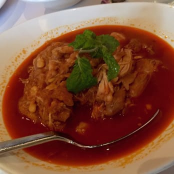 Rangoon Ruby - Red chicken curry with yellow beans, not thick and creamy, more soupy - Asian Fusion Near Me - Palo Alto, California