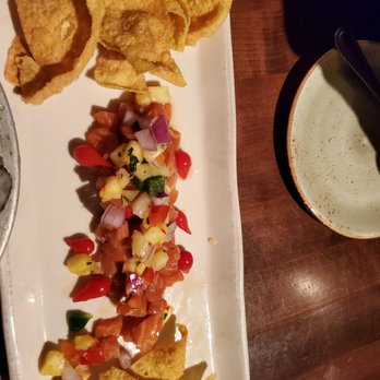 Sea Level NC - tuna cerviche with fresh tortillas - Seafood Near Me - Charlotte, North Carolina Sea Level NC - tuna cerviche with fresh tortillas - Seafood Near Me - Charlotte, North Carolina