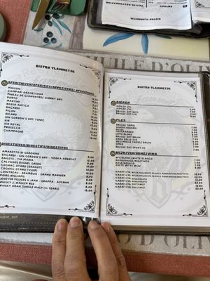 Menu photo 1 't Lammetje Bruges, VWV Menu photo 1 't Lammetje Bruges, VWV