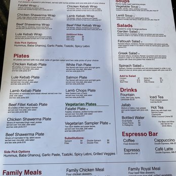Cafe X2O - Monrovia - Front menu - Lebanese Near Me - Monrovia, California Cafe X2O - Monrovia - Front menu - Lebanese Near Me - Monrovia, California