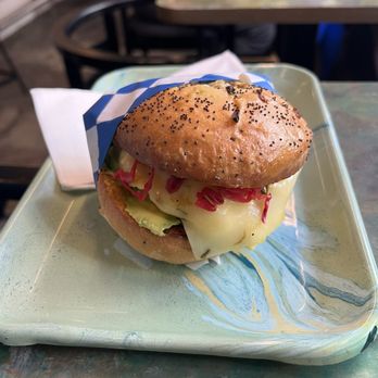 The Blue Light Speak Cheesy - Burrito Bun - Sandwiches Near Me - Brooklyn, New York