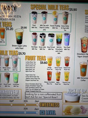 Menu photo 2 T4 Tracy Tracy, CA