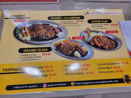 Menu photo 8 Go Go Curry Honolulu, HI Menu photo 8 Go Go Curry Honolulu, HI