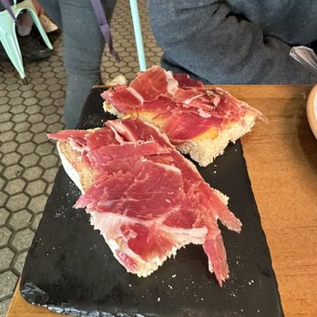 Mateos Bar - iberico and salmon toast - Tapas Bars Near Me - Seville, SE Mateos Bar - iberico and salmon toast - Tapas Bars Near Me - Seville, SE
