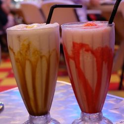 Mr. Cupcake Diner - Caramel Milkshake and Strawberry Milkshakes