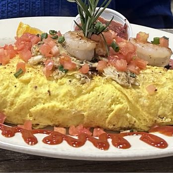 Chops & Eggs - Shrimp omelet - New American Near Me - Corpus Christi, Texas Chops & Eggs - Shrimp omelet - New American Near Me - Corpus Christi, Texas
