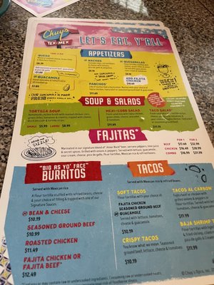 Menu photo 2 Chuy's West Chester, OH