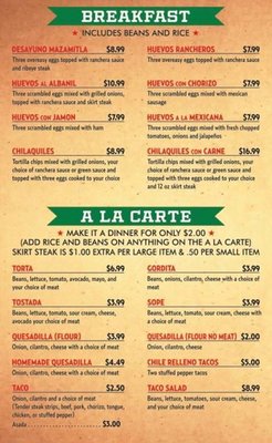 Menu photo 2 Taqueria Mazamitla Lake Station, IN
