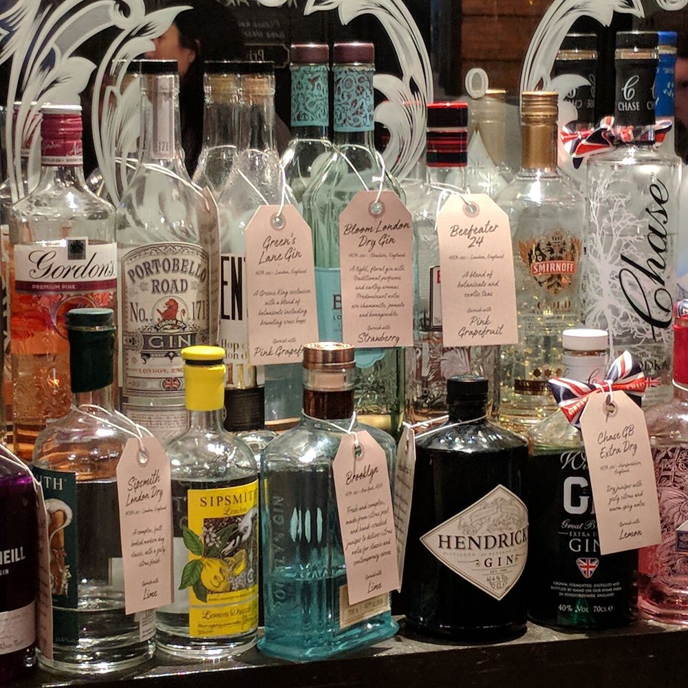 The Plough - Gin selection - Pubs Near Me - London, XGL The Plough - Gin selection - Pubs Near Me - London, XGL
