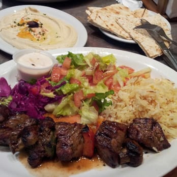 Mediterranean Kebab - SHISH Kabob!  And hummus and ours bread. - Turkish Near Me - Burlingame, California
