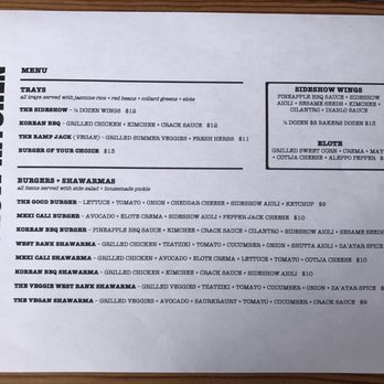 Sideshow Kitchen - Burgers Near Me - Oakland, California