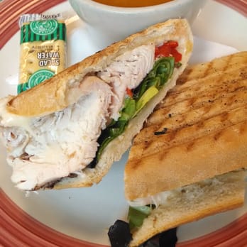 Eclectic Chef - Tuscan Chicken Panini with BBQ pork and white bean soup. - Sandwiches Near Me - Summerville, South Carolina