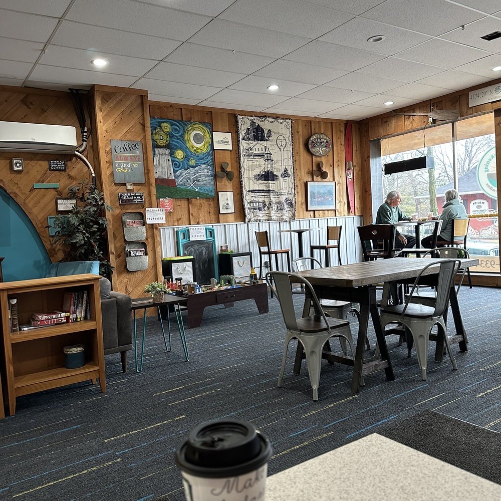 Brewed Awakening - a coffee cup on a table in a coffee shop - Cafes Near Me - Vermilion, Ohio Brewed Awakening - a coffee cup on a table in a coffee shop - Cafes Near Me - Vermilion, Ohio