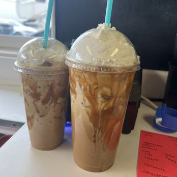 C Cups Espresso - Iced Caramel Macchiato with whip - Coffee & Tea Near Me - Williston, North Dakota C Cups Espresso - Iced Caramel Macchiato with whip - Coffee & Tea Near Me - Williston, North Dakota