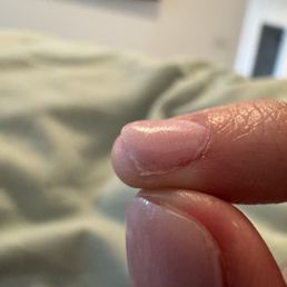 Cuticle and polish not cleaned Cuticle and polish not cleaned