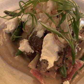 Cindy's Rooftop - Grilled eggplant salad- sauce was great, textures and temperatures were all off. - New American Near Me - Chicago, Illinois