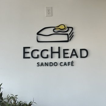 Egghead Sando Cafe - Egghead indoor sign - Sandwiches Near Me - San Jose, California
