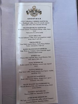 Menu photo 2 El Pama Tavern Fort Lauderdale, FL Menu photo 2 El Pama Tavern Fort Lauderdale, FL