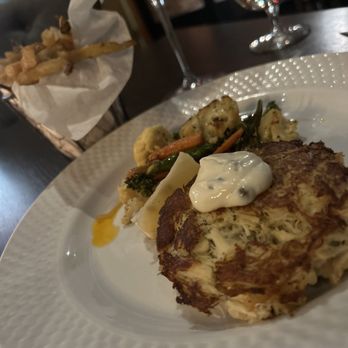 Village Chophouse - Massive crabcake with french fries - Steakhouses Near Me - Sedona, Arizona