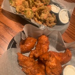Fried Cherry Peppers and chicken tenders