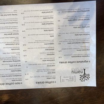 Namu Kitchen - Menu September 2024 - Breakfast & Brunch Near Me - West Covina, California Namu Kitchen - Menu September 2024 - Breakfast & Brunch Near Me - West Covina, California