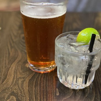 Squaxin Island Seafood Bar - a drink and a lime - Seafood Near Me - Shelton, Washington