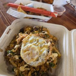 Kombucha fried rice. Spicy very good.