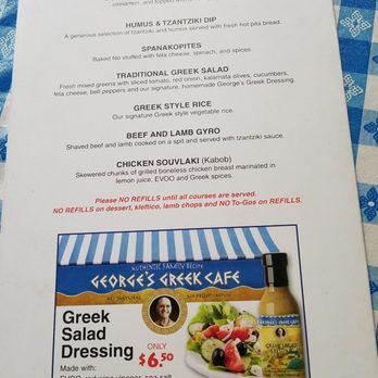 Georges Greek On Second - Lunch menu. - Greek Near Me - Long Beach, California Georges Greek On Second - Lunch menu. - Greek Near Me - Long Beach, California