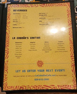 Menu photo 3 La Cabana Cafe Lakehills, TX Menu photo 3 La Cabana Cafe Lakehills, TX