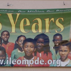 Ile Omode African-Centered School - Preschool to 8th grade - Signage on the front of the school
